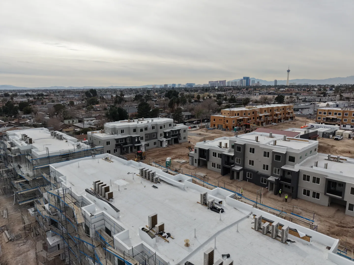Canyon State Enterprises — 28th & Sunrise, Las Vegas: commercial project, roofing in progress